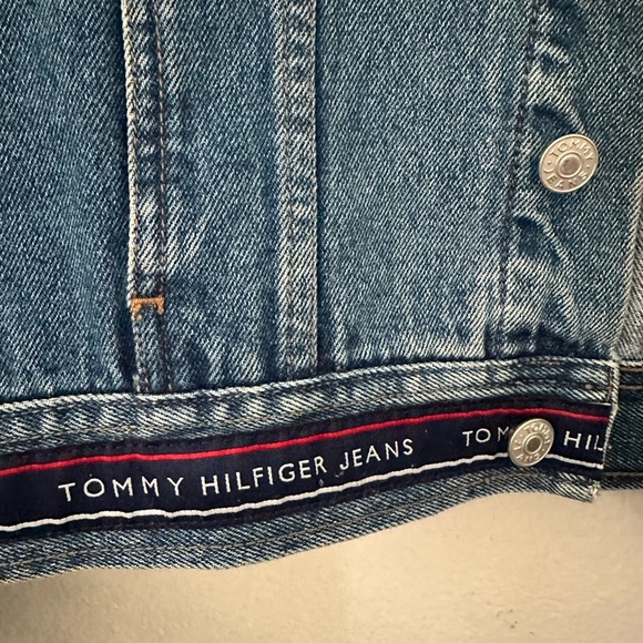 VTG retro Tommy Hilfiger Blue Denim Jacket Sz M - Picture 3 of 5